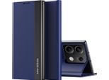 Custodia Per Xiaomi Redmi Note 13 4G In Finto Cuoio Flip Cover Protettiva Con Funzione Stand Blu Navy