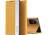 Custodia Per Xiaomi Redmi Note 12S Custodia Magnetica In Finto Cuoio Con Funzione Stand Giallo