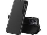 Custodia Flip Per Xiaomi Poco X5 /Redmi Note 12 5G, Custodia In Finto Cuoio Con Finestra E Funzione Stand Nero