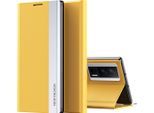 Custodia Per Xiaomi Poco F5 Pro/Redmi K60/K60 Pro Custodia Protettiva Flip Cover In Finto Cuoio Con Funzione Stand Giallo