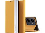 Custodia Per Xiaomi Redmi 13C /Poco C65 Custodia Protettiva Flip Cover In Finto Cuoio Con Funzione Stand Giallo