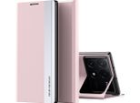 Custodia Per Xiaomi Poco F6 Pro/Redmi K70/K70 Pro, Custodia Magnetica In Finto Cuoio Con Funzione Di Supporto Rosa