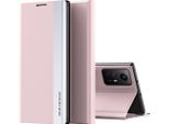Custodia Per Xiaomi Redmi Note 12S Custodia Protettiva In Finto Cuoio Flip Cover Con Stand Rosa