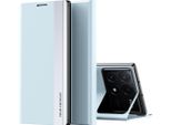 Custodia Per Xiaomi Poco X6 Pro /Redmi K70E Custodia Protettiva In Finto Cuoio Flip Cover Con Funzione Stand Blu