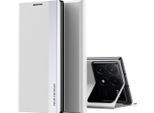 Custodia Per Xiaomi Poco F6 Pro/Redmi K70/K70 Pro, Custodia Magnetica In Finto Cuoio Con Funzione Di Supporto Bianco