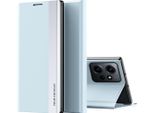 Custodia Per Xiaomi Redmi Note 12 4G Custodia Magnetica In Finto Cuoio Con Funzione Stand Blu