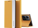 Custodia Per Xiaomi Redmi Note 12 4G Custodia Magnetica In Finto Cuoio Con Funzione Stand Giallo