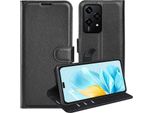 Per Honor 200 Lite Smart Cellulare Custodia Nera Custodia In Pelle Finta Cover Case Book