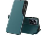 Custodia Flip Per Xiaomi Redmi Note 12 4G, Custodia In Finto Cuoio Con Finestra E Funzione Stand Verde