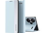 Custodia Per Xiaomi Redmi Note 13 Pro+ Custodia Protettiva In Finto Cuoio Flip Cover Con Funzione Stand Blu