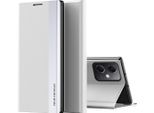 Custodia Per Xiaomi Poco X5 /Redmi Note 12 5G In Finto Cuoio Flip Cover Protettiva Con Funzione Stand Bianco