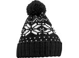 Beechfield - Berretto PC7027 (Taglia Unica) (Nero/Bianco)