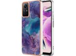 Custodia Per Xiaomi Redmi Note 12S, Custodia In Silicone Tpu A Fantasia, Paraurti Antiurto Blu Scuro