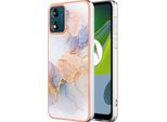 Custodia Per Motorola Moto E13, Custodia In Silicone Tpu Antiurto A Fantasia Grigio