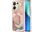 Custodia Per Xiaomi Redmi Note 13 4G, Custodia In Silicone Tpu A Fantasia, Paraurti Antiurto Beige
