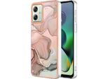 Custodia Per Motorola Moto G54, Custodia In Silicone Tpu A Fantasia, Paraurti Antiurto Beige