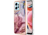 Custodia Per Xiaomi Redmi Note 12 4G, Custodia In Silicone Tpu A Fantasia, Paraurti Antiurto Oro Rosa