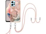 Custodia Con Cinturino Per Xiaomi Redmi Note 12 4G, Paraurti In Tpu A Fantasia, Custodia Protettiva Con Cinturino Regolabile Beige