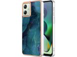 Custodia Per Motorola Moto G54, Custodia In Silicone Tpu A Fantasia, Paraurti Antiurto Verde Scuro