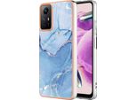 Custodia Per Xiaomi Redmi Note 12S, Custodia In Silicone Tpu A Fantasia, Paraurti Antiurto Azzurro