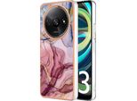 Custodia Per Xiaomi Redmi A3, Custodia In Silicone Tpu A Fantasia, Paraurti Antiurto Oro Rosa