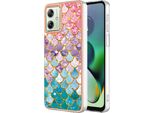 Custodia Per Motorola Moto G54, Cassa Paraurti In Silicone Tpu Antiurto A Fantasia Colorful