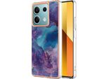 Custodia Per Xiaomi Redmi Note 13 5G, Custodia In Silicone Tpu A Fantasia, Paraurti Antiurto Blu Scuro