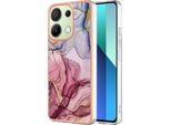 Custodia Per Xiaomi Redmi Note 13 4G, Custodia In Silicone Tpu A Fantasia, Paraurti Antiurto Oro Rosa