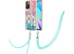 Custodia Con Cinturino Per Xiaomi Redmi 10, Custodia In Tpu A Fantasia Con Cinturino Regolabile Colorato