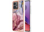 Custodia Per Motorola Moto G84, Custodia In Silicone Tpu A Fantasia, Paraurti Antiurto Oro Rosa
