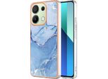 Custodia Per Xiaomi Redmi Note 13 4G, Custodia In Silicone Tpu A Fantasia, Paraurti Antiurto Azzurro