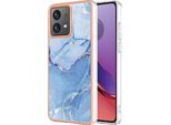 Custodia Per Motorola Moto G84, Custodia In Silicone Tpu A Fantasia, Paraurti Antiurto Azzurro