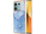 Custodia Per Xiaomi Redmi Note 13 5G, Custodia In Silicone Tpu A Fantasia, Paraurti Antiurto Azzurro