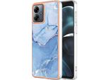 Custodia Per Motorola Moto G14, Custodia In Silicone Tpu A Fantasia, Paraurti Antiurto Azzurro