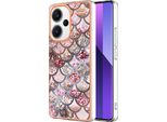 Custodia Per Xiaomi Redmi Note 13 Pro+ 5G, Custodia In Silicone Tpu Antiurto A Fantasia Caffè