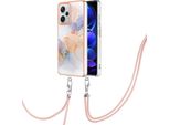 Custodia Con Cinturino Per Xiaomi Redmi Note 12 Pro+, Custodia In Tpu A Fantasia Con Cinturino Regolabile Grigio
