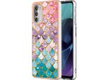 Custodia Per Motorola Moto G51 5G, Cassa Paraurti In Silicone Tpu Antiurto A Fantasia Colorful