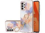 Custodia Per Samsung Galaxy A23 5G/4G, Custodia Protettiva In Silicone Tpu A Fantasia Con Supporto Ad Anello Grigio