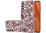 Custodia Per Samsung Galaxy A23 5G/4G, Custodia Protettiva In Silicone Tpu A Fantasia Con Supporto Ad Anello Caffè
