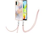 Custodia Con Cinturino Per Xiaomi Redmi A1, Custodia In Tpu A Fantasia Con Cinturino Regolabile Grigio