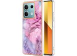 Custodia Per Xiaomi Redmi Note 13 5G, Custodia In Silicone Tpu A Fantasia, Paraurti Antiurto Rosa