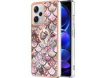 Custodia Per Xiaomi Redmi Note 12 Pro+, Custodia Protettiva In Silicone Tpu A Fantasia Con Supporto Ad Anello Caffè