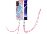 Custodia Con Cinturino Per Xiaomi Poco F5 /Redmi Note 12 Turbo, Custodia In Tpu A Fantasia Con Cinturino Regolabile Grigio