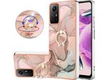Custodia Per Xiaomi Redmi Note 12S, Custodia Protettiva In Silicone Tpu A Fantasia Con Supporto Ad Anello Beige