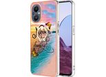 Custodia Per Oneplus Nord N20 5G, Custodia Protettiva In Silicone Tpu A Fantasia Con Supporto Ad Anello Oro