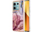 Custodia Per Xiaomi Redmi Note 13 5G, Custodia In Silicone Tpu A Fantasia, Paraurti Antiurto Oro Rosa