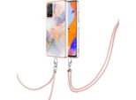 Custodia Con Cinturino Per Xiaomi Redmi Note 11 Pro 5G/4G, Custodia In Tpu A Fantasia Con Cinturino Regolabile Grigio
