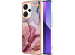 Custodia Per Xiaomi Redmi Note 13 Pro+ 5G, Custodia In Silicone Tpu A Fantasia, Paraurti Antiurto Oro Rosa