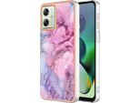 Custodia Per Motorola Moto G54, Custodia In Silicone Tpu A Fantasia, Paraurti Antiurto Rosa