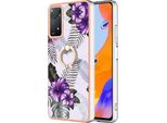 Custodia Per Xiaomi Redmi Note 11 Pro 5G/4G, Custodia Protettiva In Silicone Tpu A Fantasia Con Supporto Ad Anello Viola